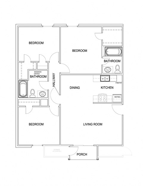 a floor plan of a house